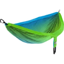 DoubleNest Print Hammock -Outdoor Camping Shop ENO DoubleNest Print Fade TealChartreuse