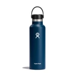 Hydro Flask 21 Oz Standard Mouth Water Bottle -Outdoor Camping Shop S21SX464 Indigo StraightOn