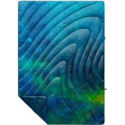 Rumpl Original Puffy Blanket - Printed 1-Person -Outdoor Camping Shop TPPB CPF 1 PIXELFETTI COOL OGPUFFY 1P FLATLAY